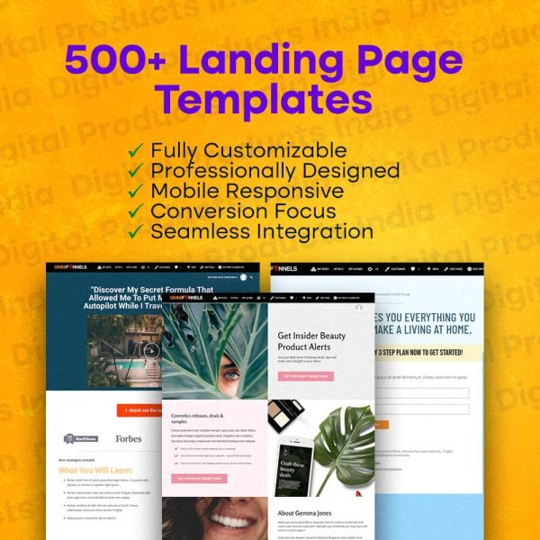 500+ Landing Pages Templates