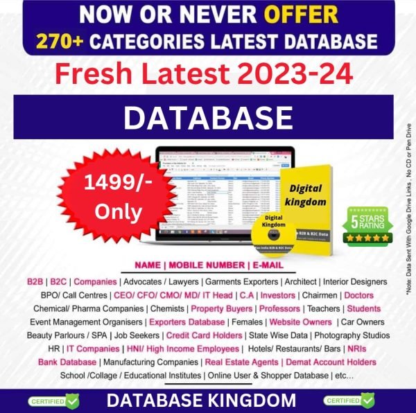 Latest Updated Premium Data 2023-24